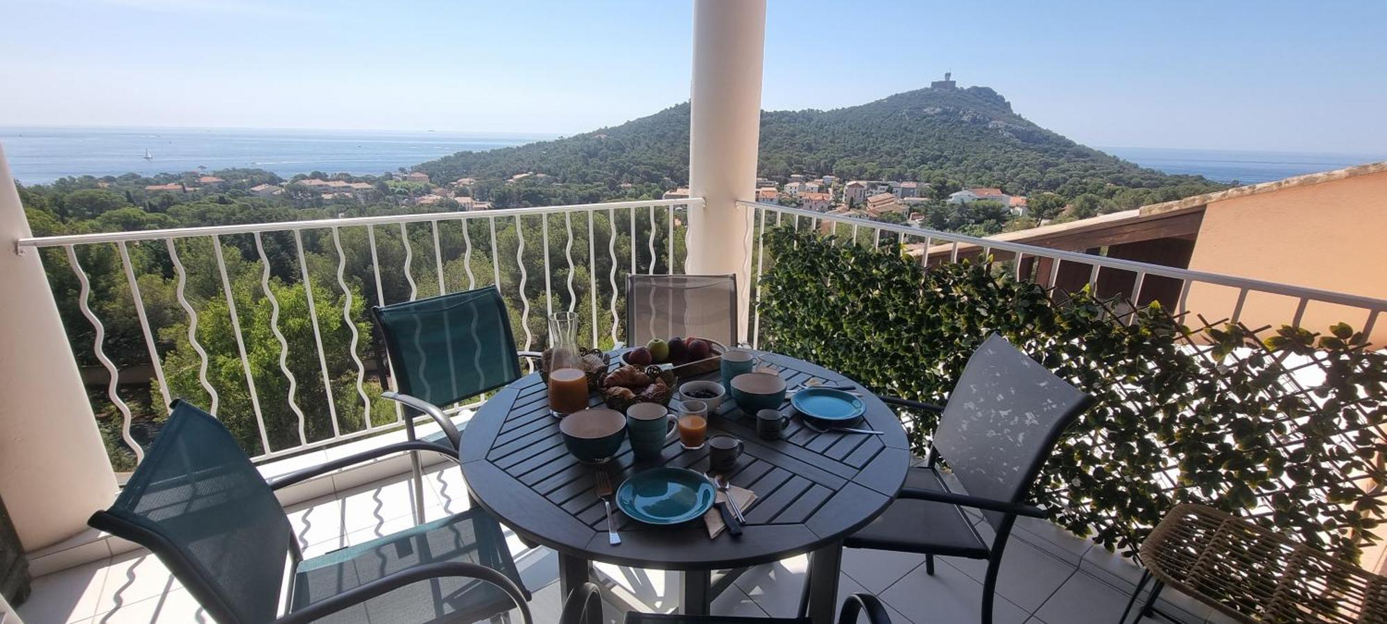 Agay Cap Esterel Le Hameau F2 Clim Plein Sud Dernier Etage Magnifique Vue Mer Saint-Raphaël Zewnętrze zdjęcie